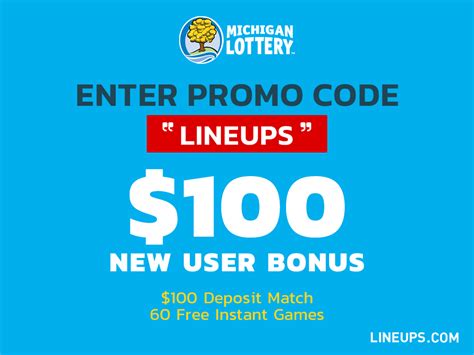 Mi lottery promo code - Register for 20 free games using our Michigan Lottery promotional code: "JOHNNYBET", then deposit, entering the code again, for 50% match bonus up to $100 with your first purchase. There is no doubt that our offer is among available best promo codes for Michigan Lottery! JB Exclusive. Bonus with JohnnyBet.
